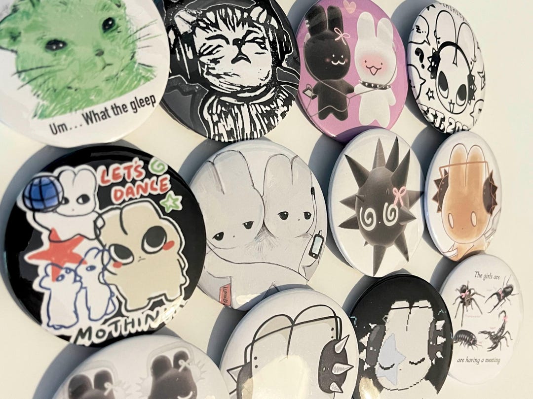Jumbo Pins SET of 2 Alt/grunge Style - Etsy Australia