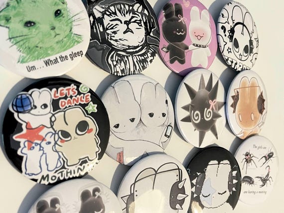 Jumbo Pins SET of 2 Alt/grunge Style - Etsy