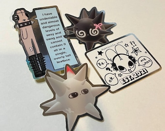 Alt/grunge/punk style sticker mix pack