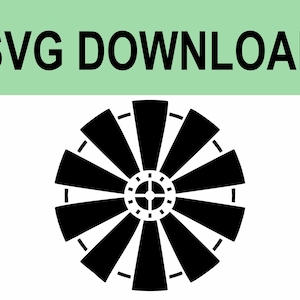 Windmill SVG Stencil- Digital Download File Design