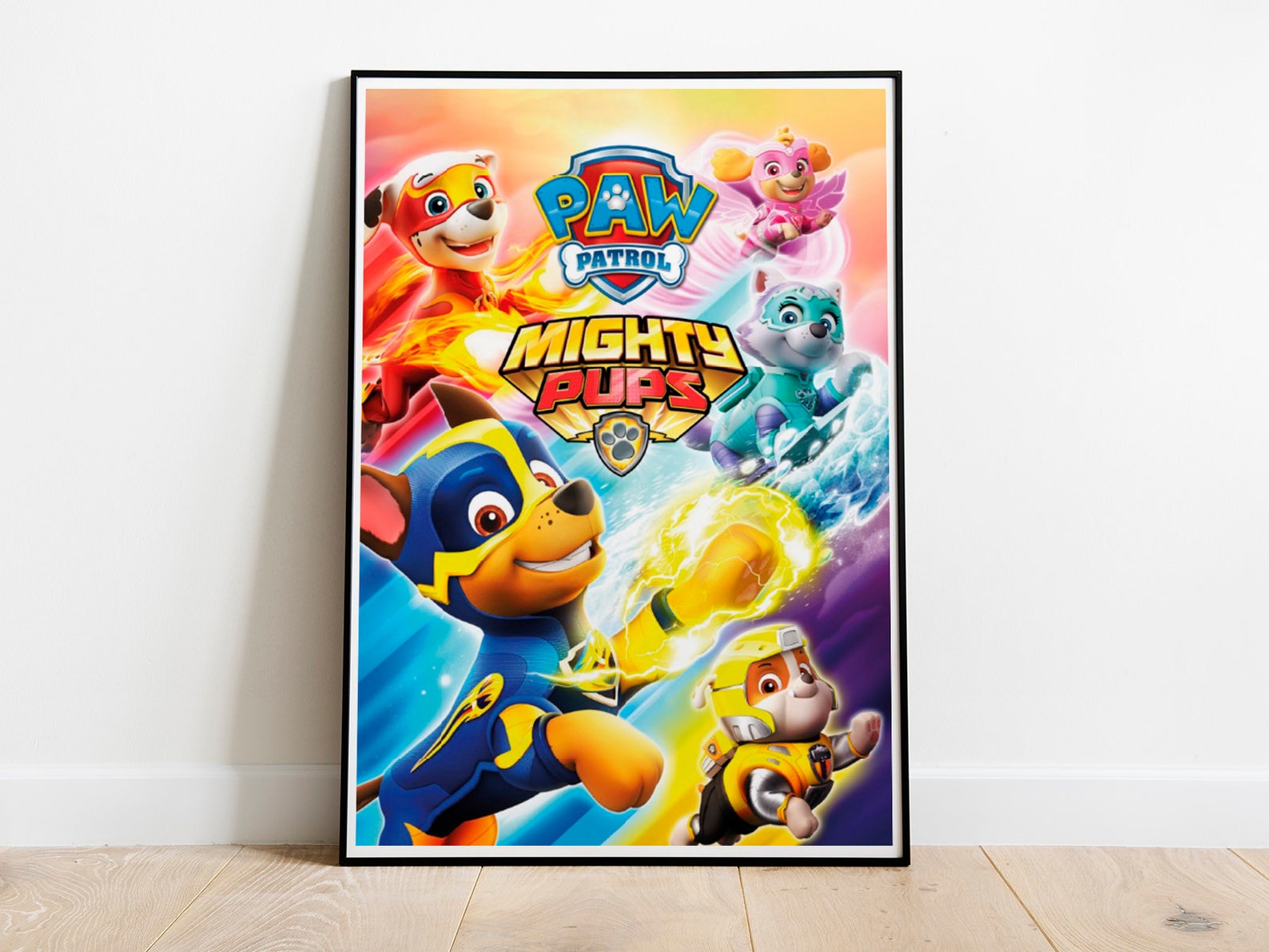PAW PATROL POSTER Printable Wall Art Digital Download Movie Etsy