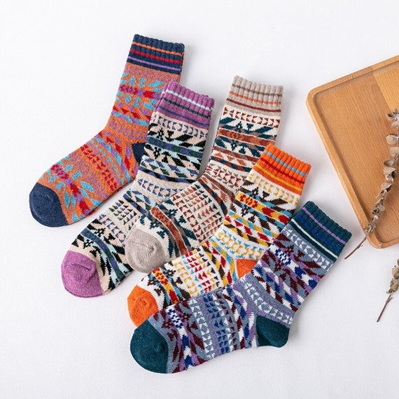 Nordic Socks 5 Pairs Naos in Warm and Soft Natural Wool for Etsy