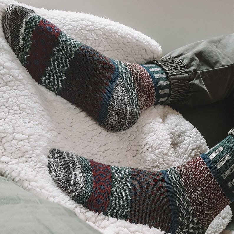 Nordic Socks 5 Pairs Bjørn in Warm and Soft Natural Wool for Etsy