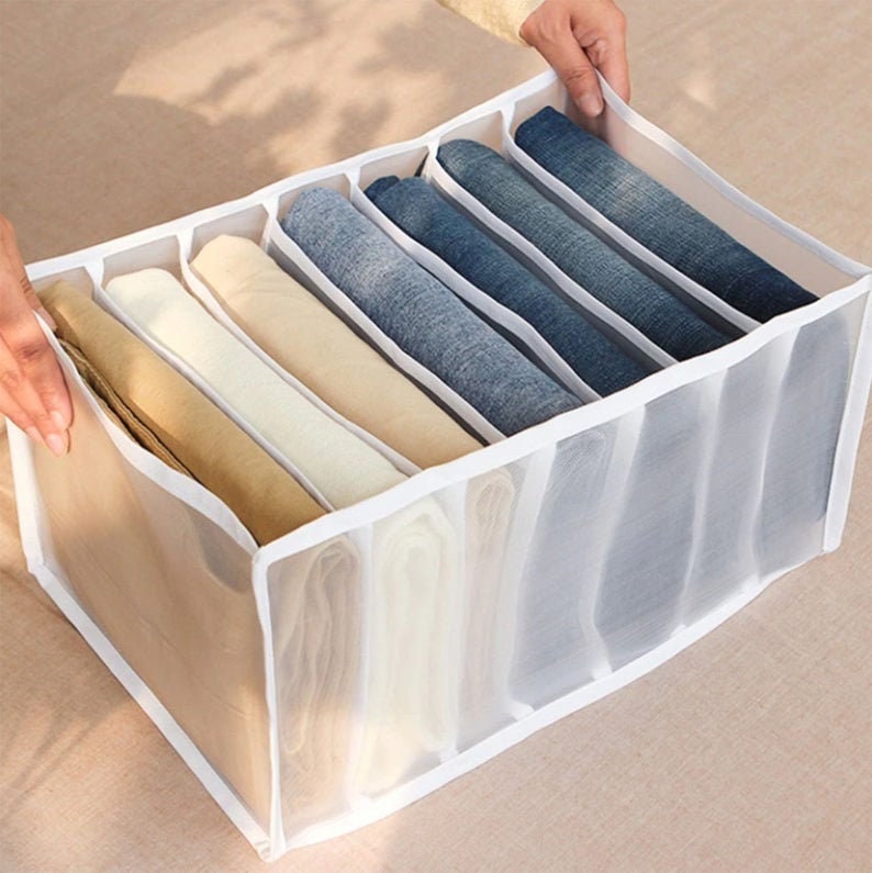 Organisateur Tiroir, Dressing, Placard et Garde-Robe | Grande Boîte de Rangement Pliable Pour Vêteme