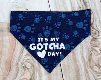 Snap Clip Baby Bandana Navy Dog Bandana Blue Prints Reversible Snap On Bandana Blue Pet Bandana Blue Cat Bandana Snap Button