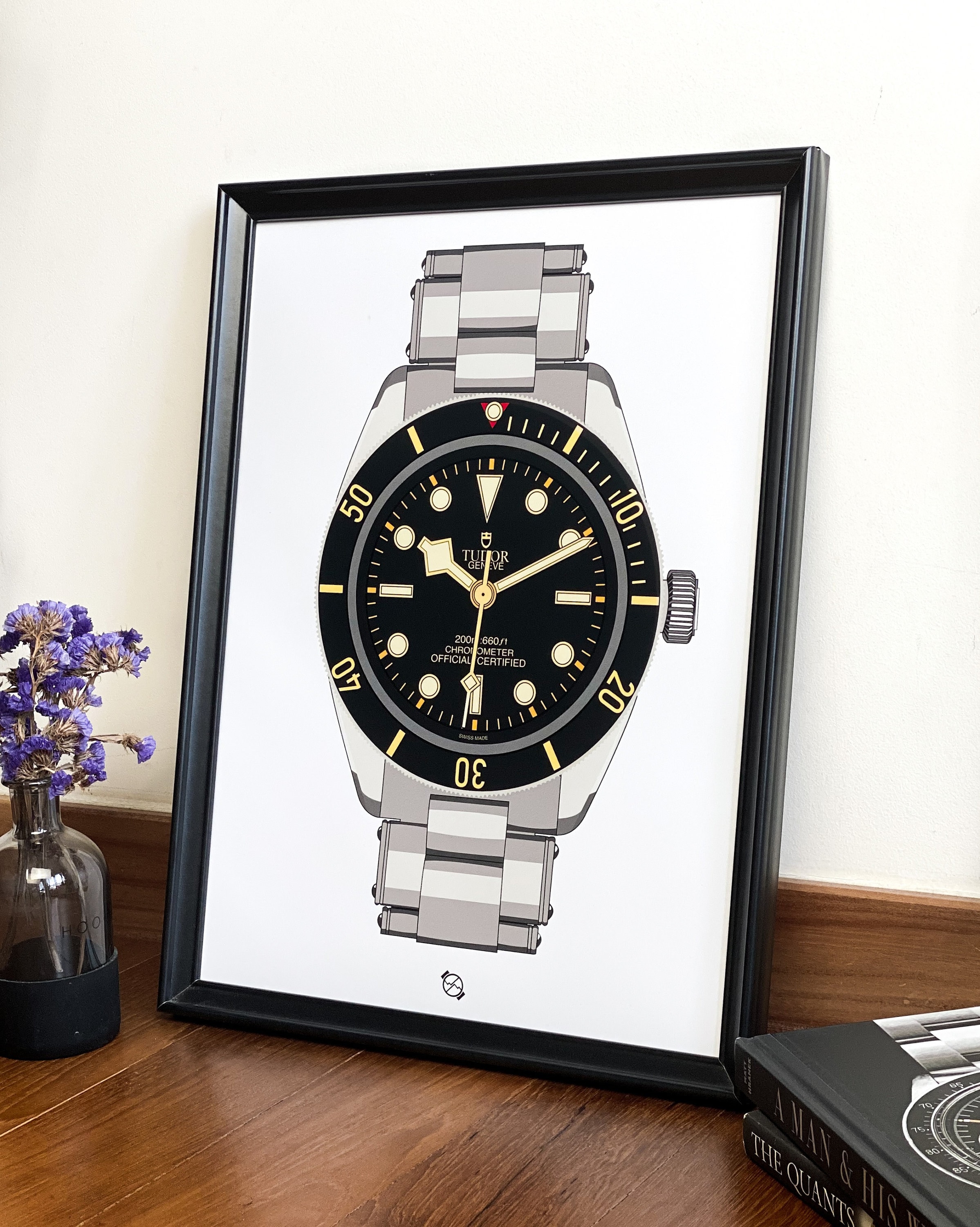 Tudor Black Bay 58 Print, Watch Print, Horology Art, Horology Print, Bedroom Decor, Birthday Gift For Him, Christmas Gift