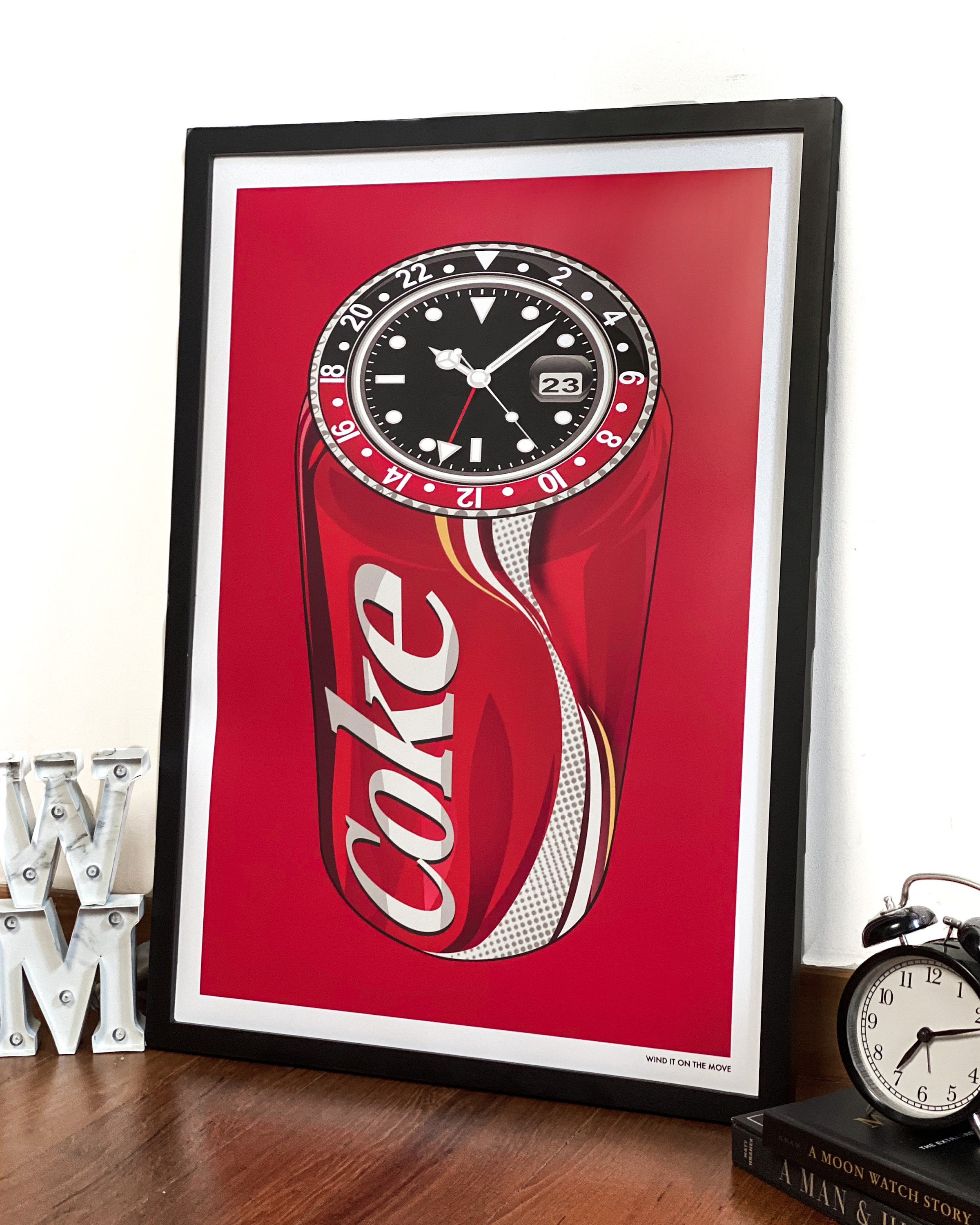 超限定品】Coca-Cola 50周年記念アートフレーム