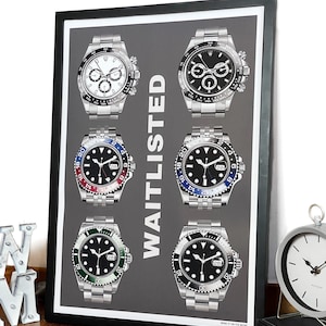 Waitlisted Print (2.0), Watch Print, Horology Art, Horology Print, Bedroom Decor, Birthday Gift For Him, Christmas Gift, Watch Lovers