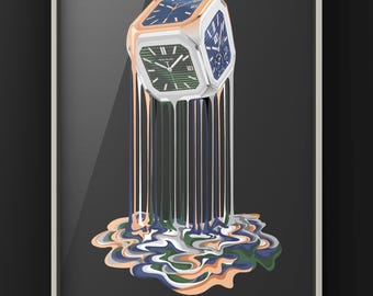 PP Cube Art Print,Watch Print,Horology Art,Horology Print,Bedroom Decor, Christmas Gift, Birthday Gift For Him