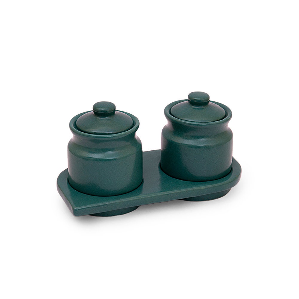 Ceramic Condiment Set 8.5'' x 4'' x Etsy