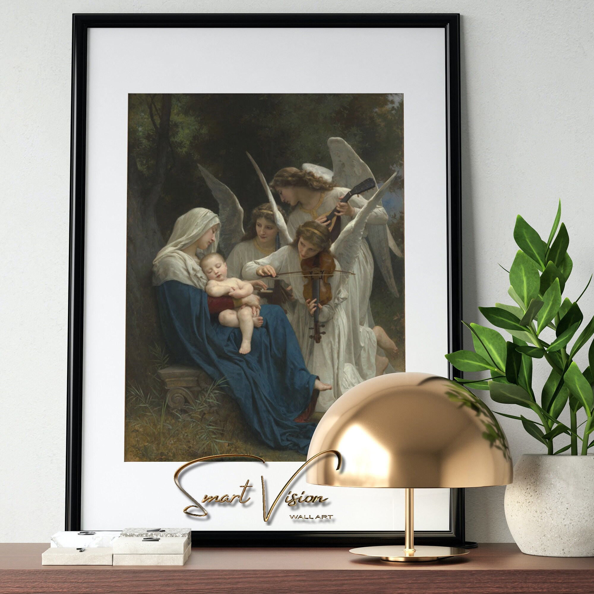 Divine Serenity: Virgin Mary and Baby Jesus | Printable