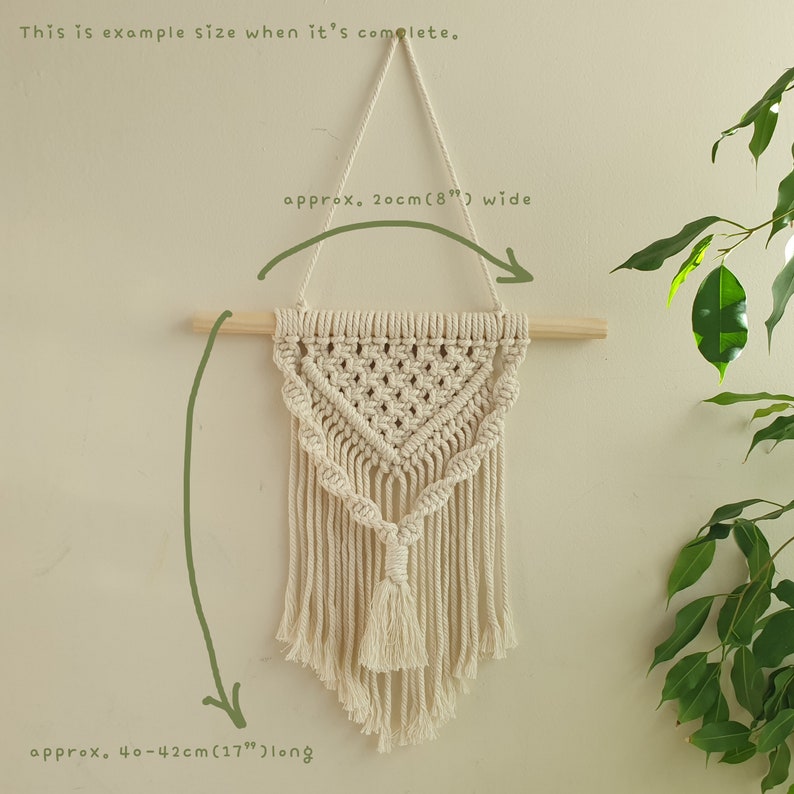 HARRIET Macrame Wall Hanging DIY KIT for Beginners Macrame Etsy UK