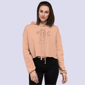 Beauty From Within, Women&#39;s Crop Hoodie, Comfy Fit & Warm