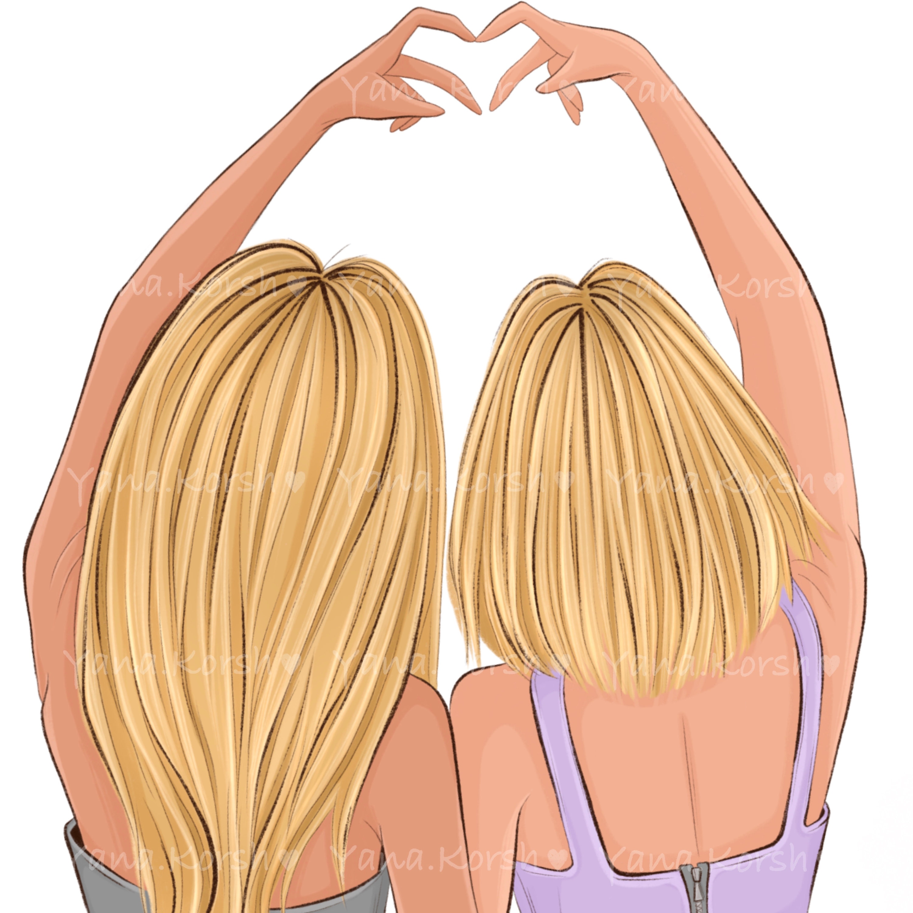 Best Friends Clipart Besties Clipart Soul Sisters Clipart Etsy Ireland ...