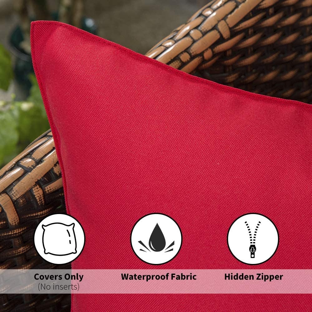 Pack of 2 Outdoor Waterproof Pillow Covers Etsy