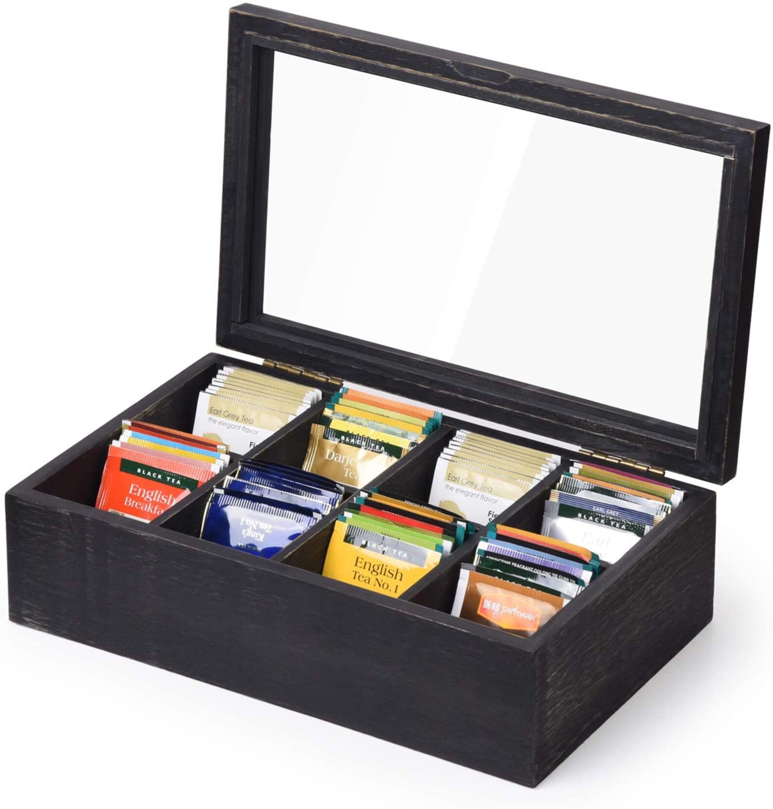 Wooden Tea Box Tea Bag Holder Kitchen Storage Etsy