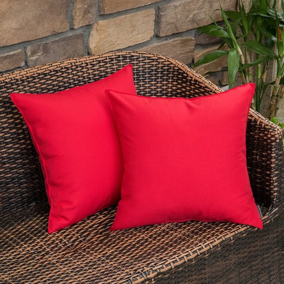 Pack of 2 Outdoor Waterproof Pillow Covers Etsy