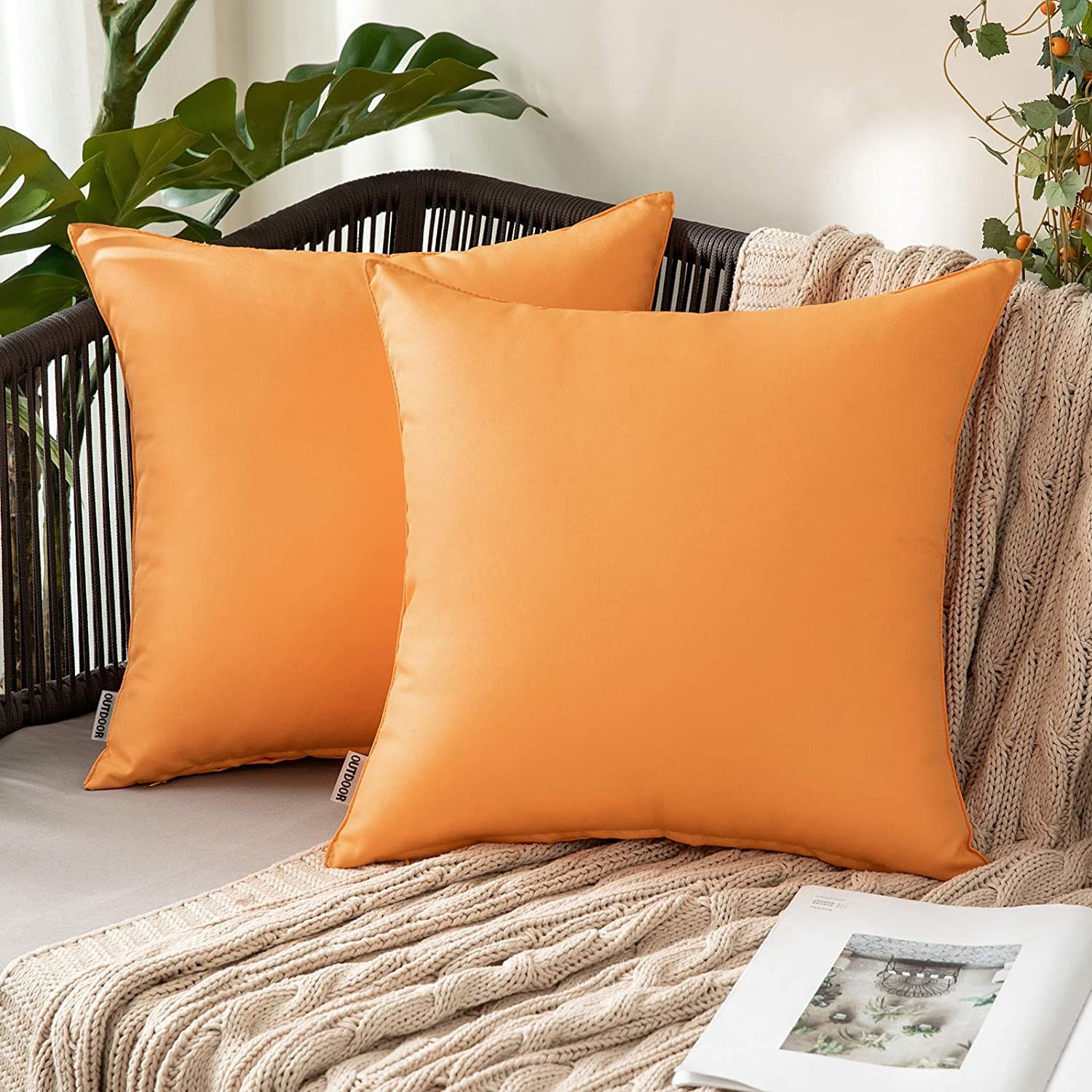 Pack of 2 Outdoor Waterproof Pillow Covers Etsy