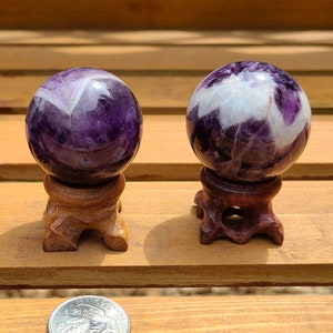 Dream Amethyst Spheres - Video - Chevron Amethyst Sphere - Crystal Ball - Crystal Sphere - Crystal Spheres