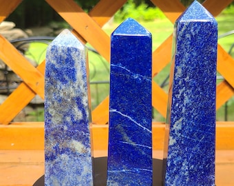 Lapis Lazuli Obelisks - Pakistani Lapis Lazuli Towers - Crystal Towers - Points - Crystal Tower - Crystal Towers - Crystals