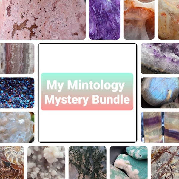 My Mintology Mystery Bundle - Crystals, Gems, and Rocks Surprise Boxes - Crystal Mystery Box