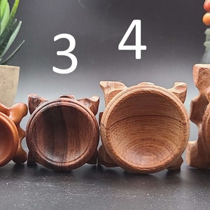 Set of Four Wooden Balls, Made From Hardwood, 90mm / 9cm / 3.5