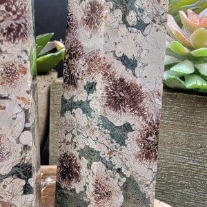 Green Flower Rhyolite Crystal - Crystals, Geology, Home Decor - 3-3.5 ...