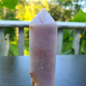 Druzy Pink Amethyst Tower - Pink Amethyst Crystal Tower | 251g, 4.5&quot; | Crystals, Geology, Home Decor