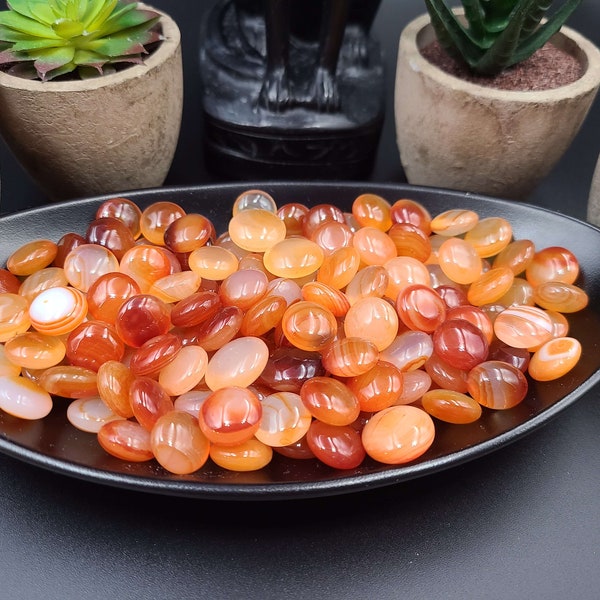 High Quality Red Agate Beads - No Hole Beads - Semi-precious Beads - Crystal Jewelry - Astrology - Home Decor - Earth - Geology - Crystals