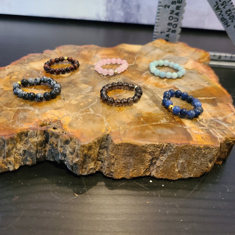 Crystal Bead Rings Wide Variety - Crystal - Rock Stones - Home Decor ...
