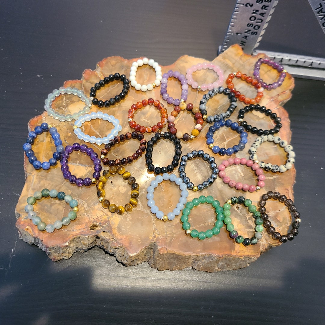 Crystal Bead Rings Wide Variety - Crystal - Rock Stones - Home Decor ...