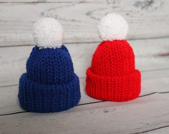 Knitted Chocolate Orange Hat Cover - Christmas Table Decoration
