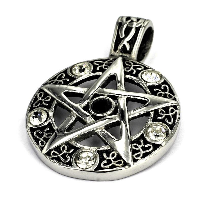 Stainless steel pentagram necklace Clearance