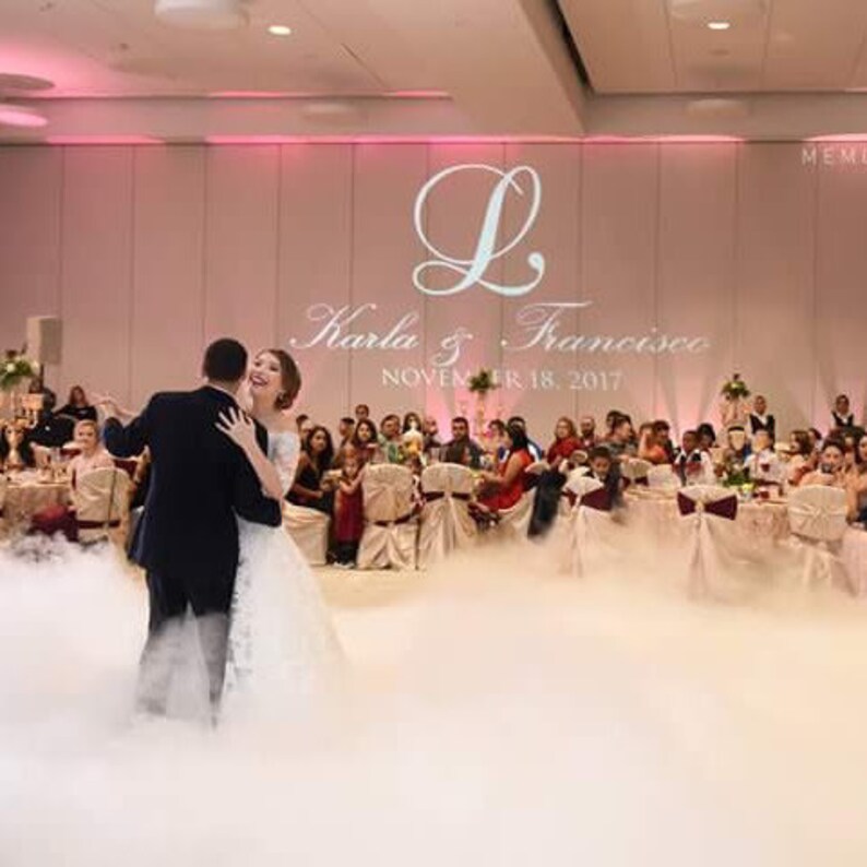 Custom Wedding Monogram Logo | Projector GOBO (digital Design) - Etsy