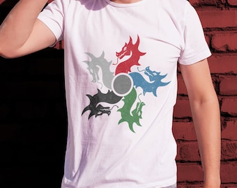 Tiamat T-Shirt | 5-headed Dragon | Dragon God | Dragon Symbol | Dnd Shirt | Dungeons & Dragons Apparel | Mother of Dragons