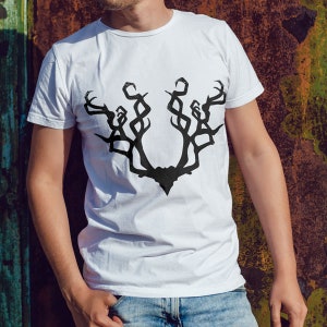 Beshaba T-Shirt | Goddess of misfortune | Antler Shirt | Lady Doom Tee | Dnd Shirt | Dungeons & Dragons Apparel | Elk | Deer Antler