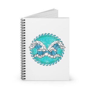 Umberlee Spiral Notebook | Notepad | Journal | Booklet | Dungeons & Dragons Notebook | Dnd Notebook | Crashing Waves