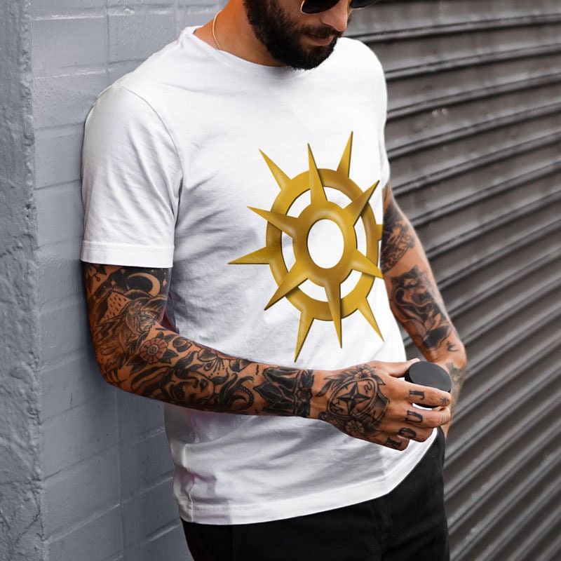 Pelor T-Shirt | Sun Star Symbol | Golden Sun Symbol | Metal Sun | Dnd Shirt | Dungeons & Dragons Apparel | Sun Tee | Paladin Shirt