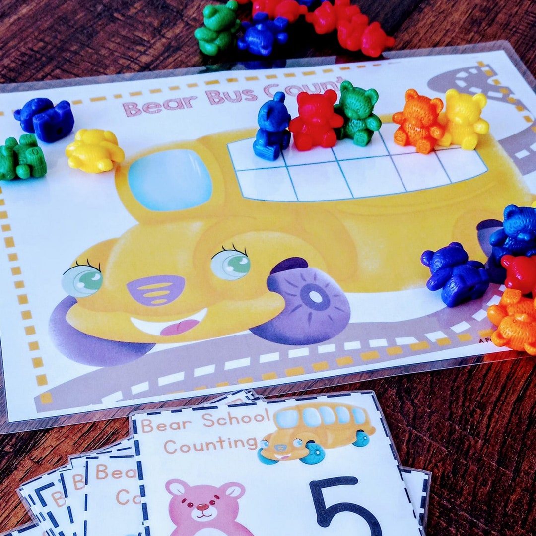 Back to School Math Count Match Activity Printable Preschool Worksheets ...