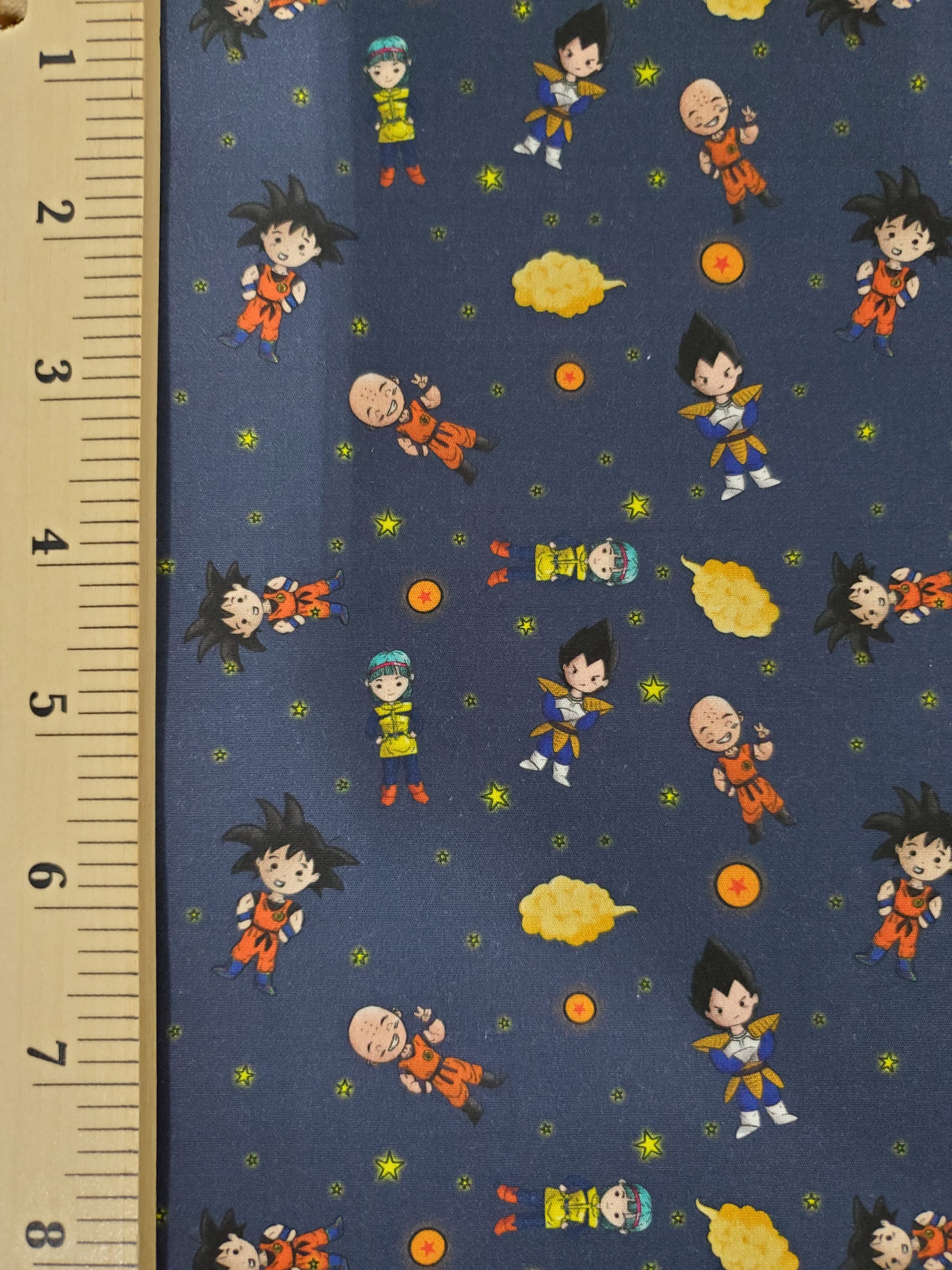 Dragonball Z 100 Cotton Woven Fabric yard 1/2 yard fat Etsy