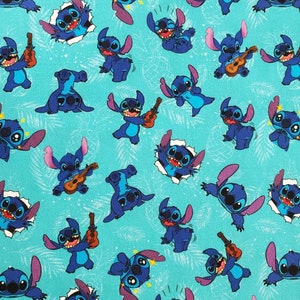 626 Blue Alien 100% Cotton Woven Fabric yard, 1/2 yard, fat quarter, or tumbler cut