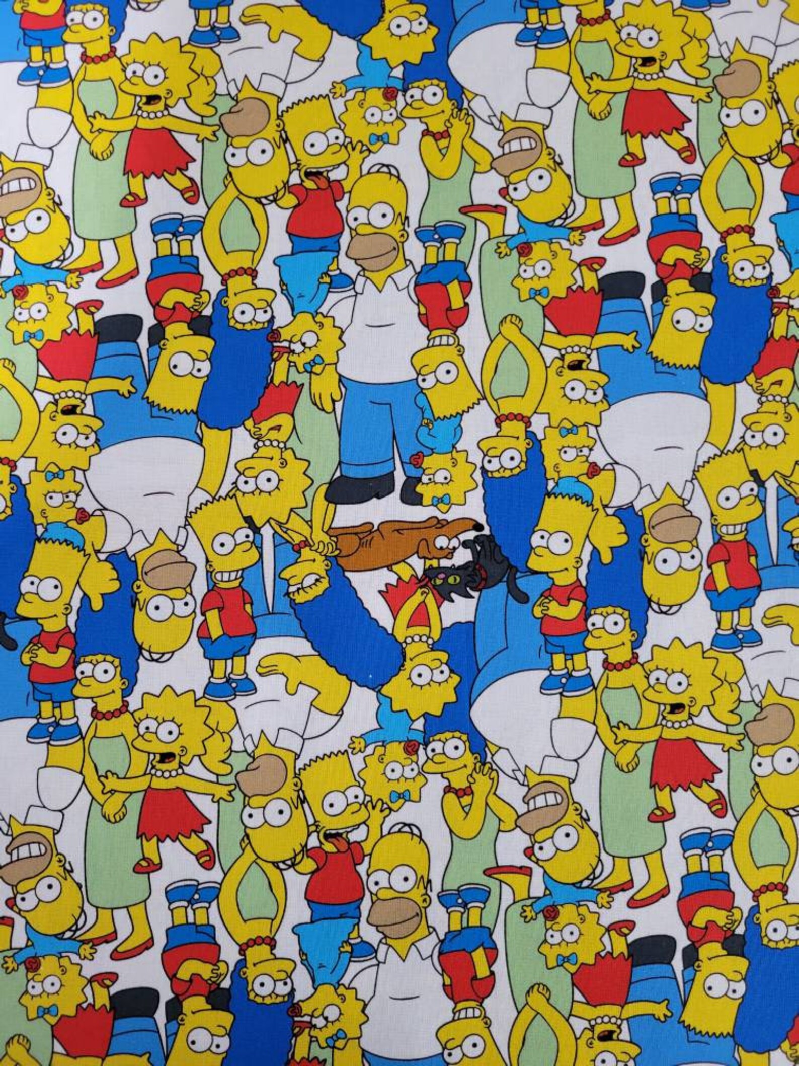 The Simpsons Packed 100% Cotton Fabric Yard 1/2 Yard or Fat - Etsy UK