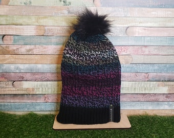 Beanie, Adult CS Mosaic, Tiktok @homemadebykellym, Winter Hat, Hat, Knit hat, Yarn hat, Tiktok hat, Knitted Hat, Winter Beanie