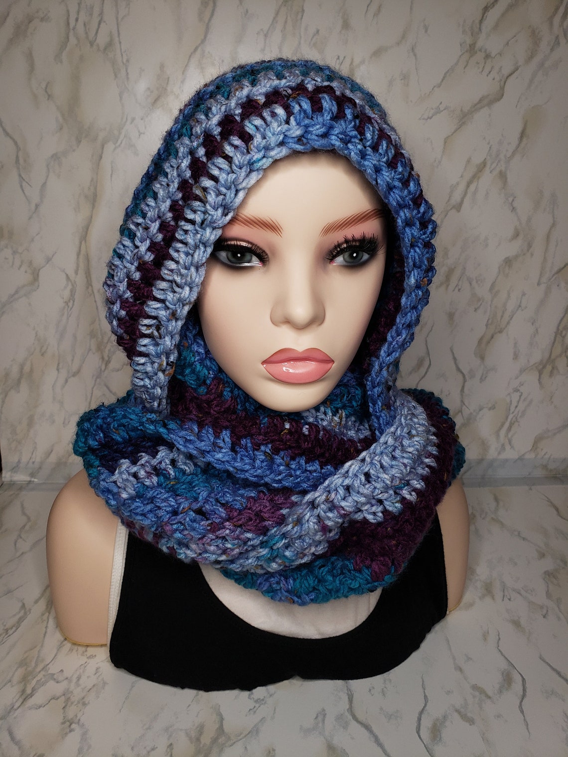 Scoodie Hooded Scarf Adult TikTok homemadebykellym Scarf Etsy 日本
