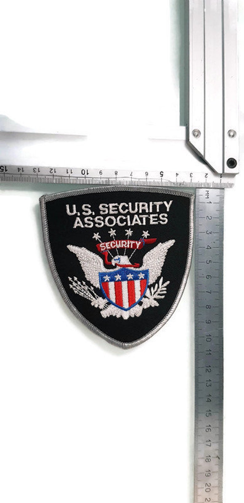 Patch u s Security Associates Custom Police embroidered Etsy