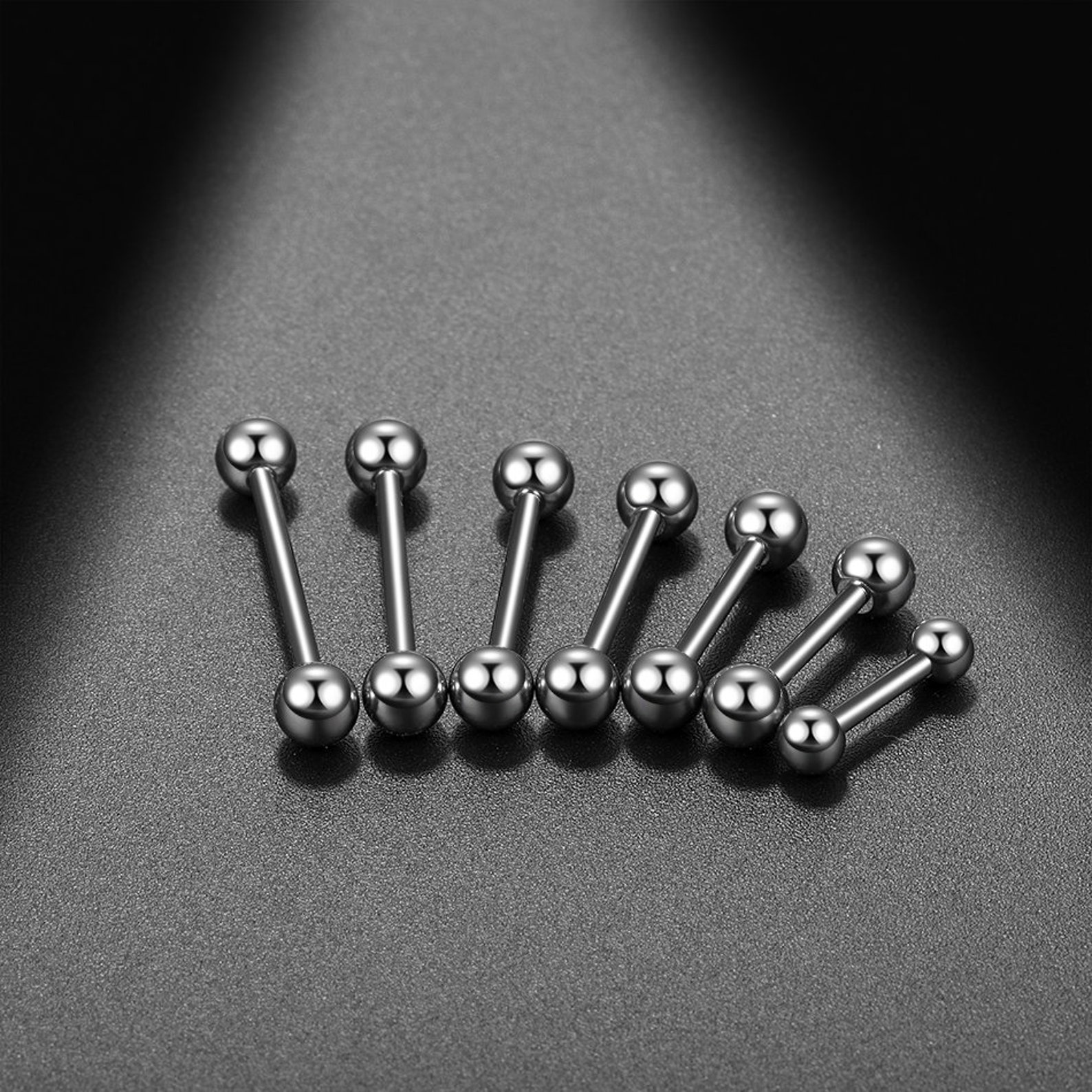 18G Plain Basic Straight Barbell Septum Tragus Piercing Etsy