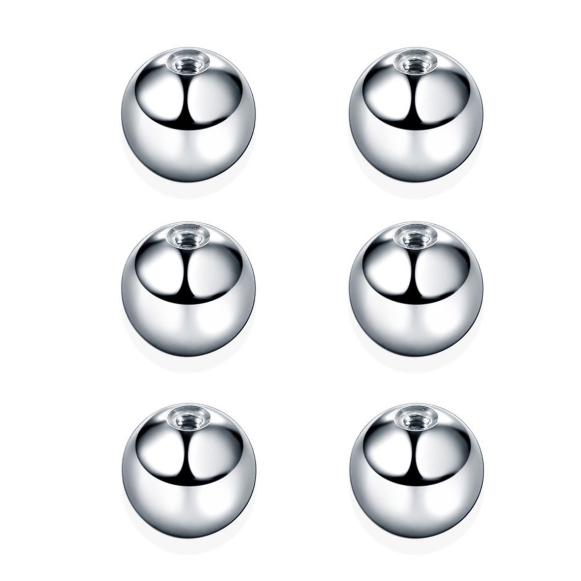 14g Replacement Balls Steel Externally Threaded Sets of 12 Etsy