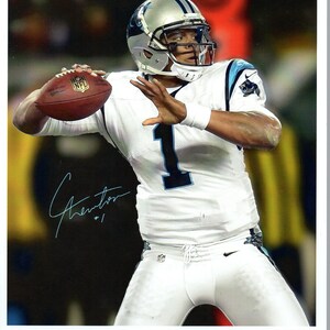 CAROLINA PANTHERS QUARTERBACK CAM NEWTON THE PROTOTYPE MINI PRINT BY TINNEY