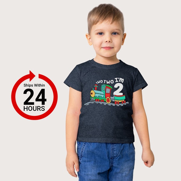 2nd Birthday Shirt boy | Chugga Chugga Two Two Train | im Two Year Old Second Birthday