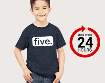 5th Birthday Shirt boy 5 Year Old boy Birthday boy Shirt 5 Five Gifts Fifth Shirts